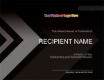 Arrow Black Modern Certificates by PaperDirect