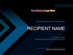 Arrow Blue Modern Certificates by PaperDirect