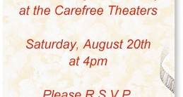 At The Movies Casual Invitations