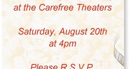 At The Movies Casual Invitations