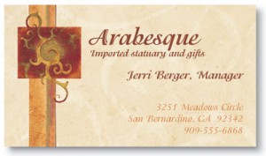 Arabesque Business Cards