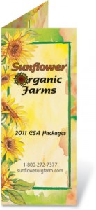 Sunflower Garden 3 Panel Brochures