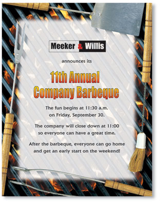 Barbeque Border Paper by PaperDirect