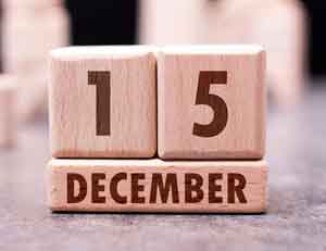send Christmas cards by mid December