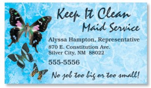 Butterflies Magnetic Business Cards