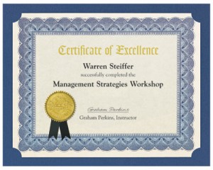 Traditional Antique White Parchment Standard Certificates
