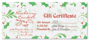 Sweet Holly Fill-In-The-Blank Gift Certificates by PaperDirect