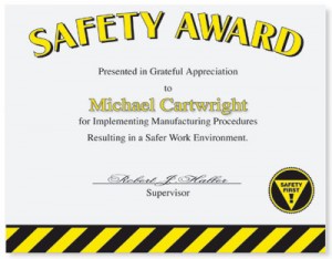 Safety Casual Certificates by PaperDirect