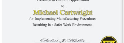 Safety Casual Certificates by PaperDirect