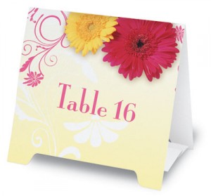 Dancing Daisies Table Tents by PaperDirect