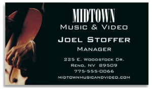 Cello Bow Business Cards