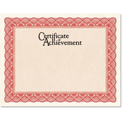 red certificate paper for your school