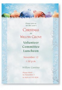 Colorful Ornament Specialty Flat Invitations by PaperDirect