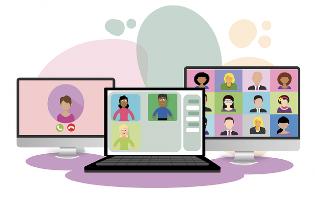 Use a collaborative app to stay connected to remote employees; e.g. conference calls.