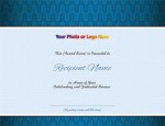 Contempo Blue Modern Certificates by PaperDirect