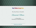 Contempo Green Modern Certificates by PaperDirect