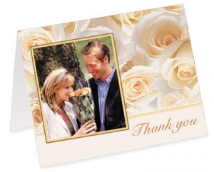 Cream Roses Photo Notecard