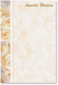 Cream Roses Post it Notes