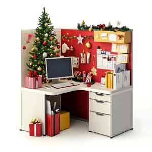 Christmas cubicle decorating contest
