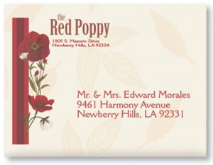 Red Poppies Envelopes by PaperDirect