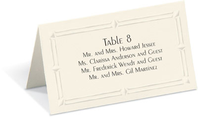 Estate Folded Place Cards by PaperDirect