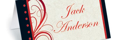 Entice Folded Place Cards