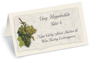  	 Wine Tasting Folded Place Cards by PaperDirect