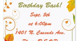 Fall Freshness Casual Invitations