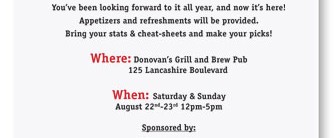 Fantasy Football Invitation