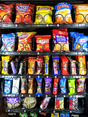 free vending machine snacks