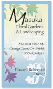 Fresh Petals Business Cards