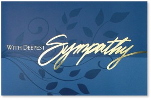  Deepest Sympathy Greeting Card Set