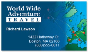 Global Travel Business Cards