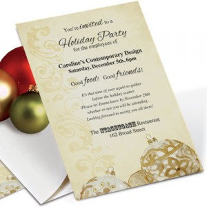 Golden Filigree Casual Invitations by PaperDirect