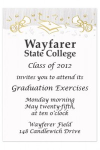 Graduation invitation