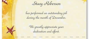 Holiday Dazzle LetterTop™ Certificates by PaperDirect