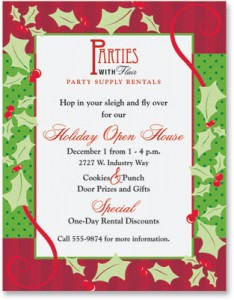 5 favorite christmas flyers to market your business christmas newsletters samples