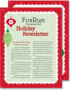 Christmas Fantasy Newsletters by PaperDirect