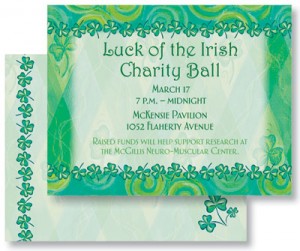  	 Shamrock Harlequin Postcards by PaperDirect