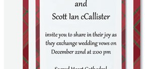 Highland Tradition Designed Layered Invitations by PaperDirect