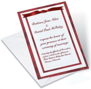 Highland Tradition Designed Layered Invitations