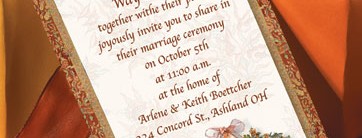 Autumn Adornment Layered Invitations