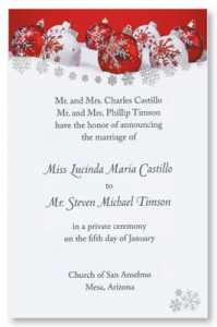 Snowflake Wishes Specialty Flat Invitations