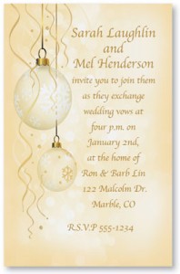 Glistening Light Specialty Flat Invitations