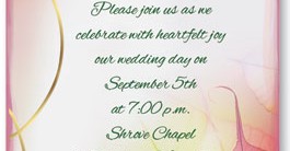 Fall Glisten Specialty Flat Invitations