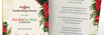 Poinsettia Swirl Specialty Programs by PaperDirect