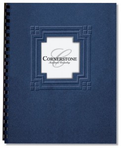 Cornerstone Embossed Diecut Report Covers