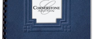 Cornerstone Embossed Diecut Report Covers