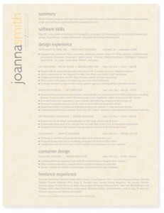 Natural Linen Resume Paper