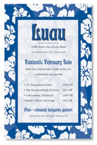 Luau Custom Invitation